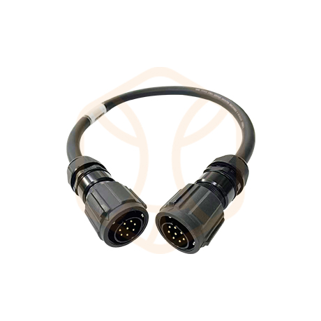 2x MALE 8-pol VM-LK008MV, 8x 4 mm² Highly Flexible Speaker Cable 0.8m 