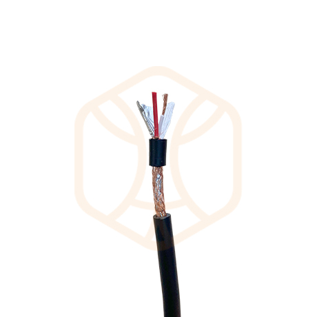 2-Core Signal Cable With 96 AWG Braiding, 0.3 mm² VM-L2B3