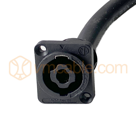 NL2-0100 HJ, 2-Pole panel socket female to bare ends, VM-NL4 MPRXX 2-pol female
