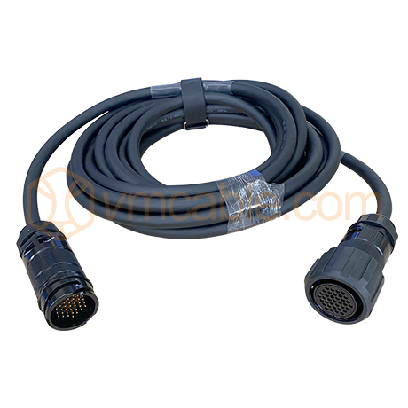 VM-37DOM10, Multicore cable with round VM-LK 37-pole male connector-> round VM-LK 37-pole female connector