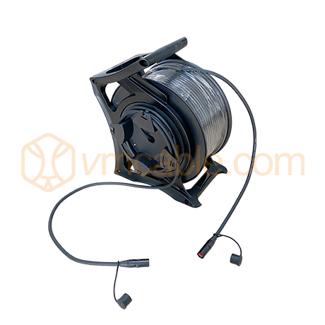 2P-CAT6-85M, 85 meters CAT6 Cable with drum, 1 channel, custom