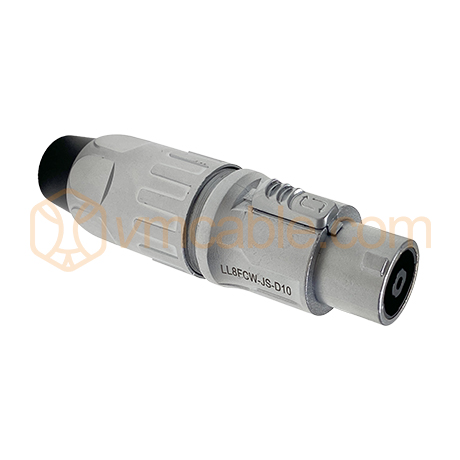 VM-LDNL8 MXX, 8-pole , metal, silver plated contact(s), straight, max. 6 mm²