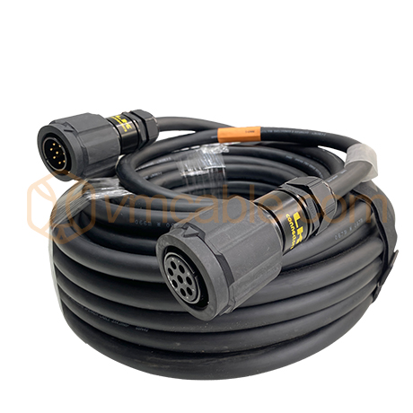 LK-DO20, Highly Flexible Speaker Cable 8x 4 mm²  with round LK connector, Tourlock 8pole / Tourlock 8pole