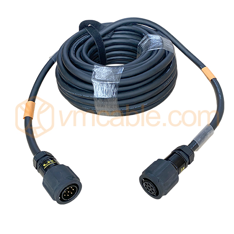 LK-DO30, Highly Flexible Speaker Cable 8x 4 mm² with round LK connector, Tourlock 8pole / Tourlock 8pole