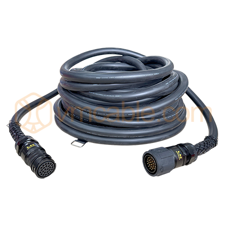 LKA45 F/M,  Multicore 24 core 4mm speaker cable, with round LK connectors, Tourlock 25 pole / Tourlock 25 pole