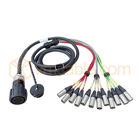 VM-37DOMM-5N, Multicore cable with round VM-LK 37-pole female connector, Break-out accessory cable | Neutrik 