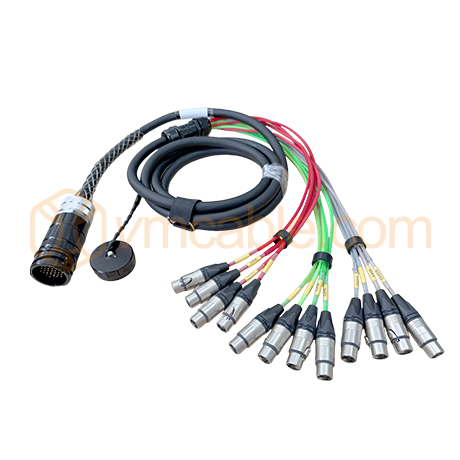 VM-37DOMF-5N, Multicore cable with round VM-LK 37-pole male connector, Break-out accessory cable | Neutrik