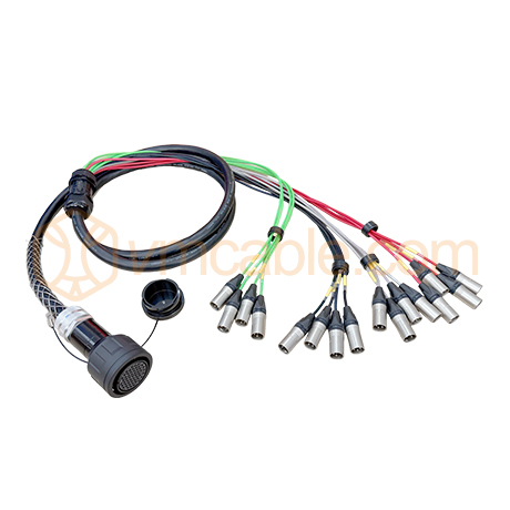 VM-54DOMM-5N, Multicore cable with round VM-LK 54-pole female connector, Break-out accessory cable | Neutrik