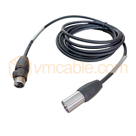 NE-SSXLR-10-TOP, Microphone Cable 2x 0.3 mm² , Neutrik XLR male 3-pol to Neutrik XLR female 3-pol, Stainless steel