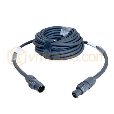 VM-TUR340-5-NK, power supply, Rubber Sleeve Cable, power: 3x 4.0 mm, Neutrik PowerCON